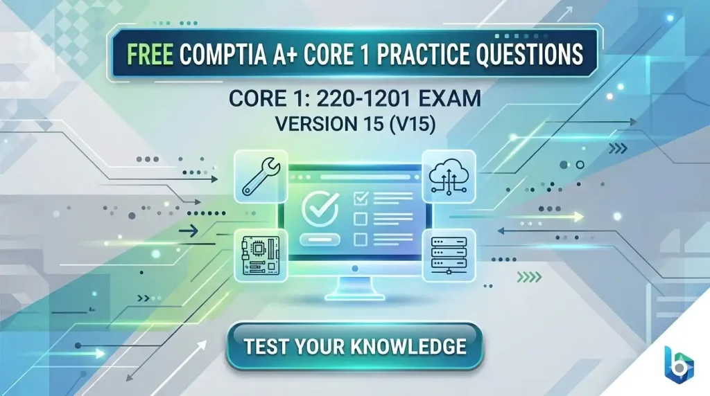 comptia a+ core 1 practice test