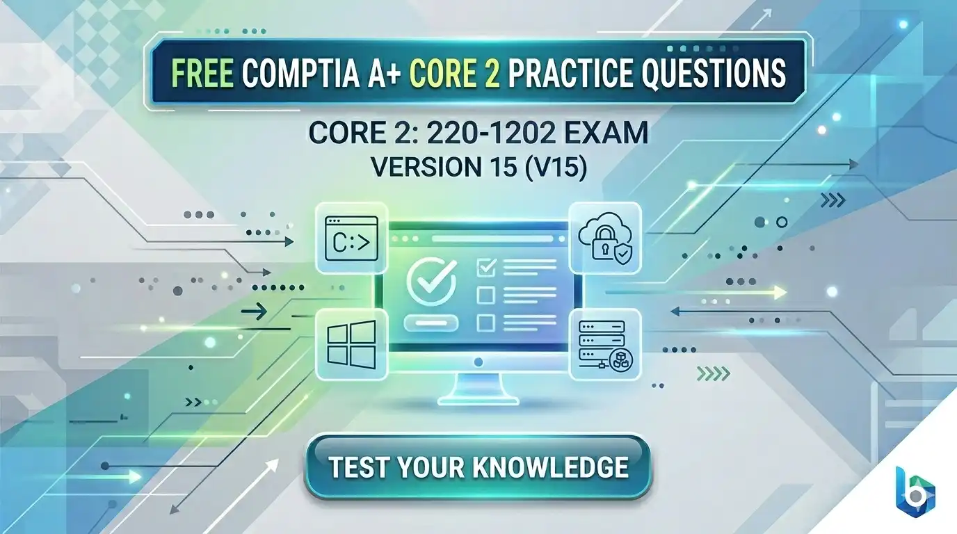 comptia a+ core 2 practice test
